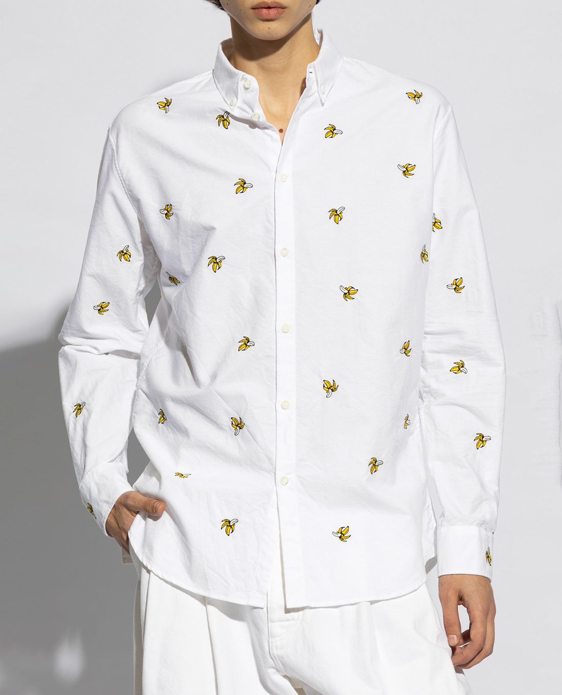 DSQUARED2 - Áo sơ mi nam cổ bẻ tay dài Fruits