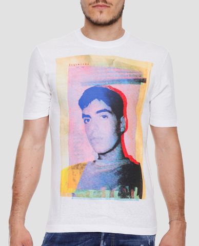  DSQUARED2 - Áo thun nam ngắn tay cổ tròn Camiseta Hombre 