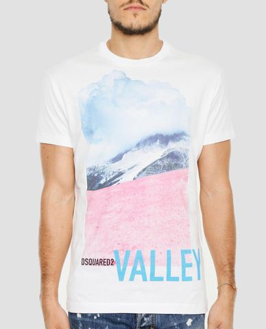  DSQUARED2 - Áo thun nam ngắn tay cổ tròn Valley 