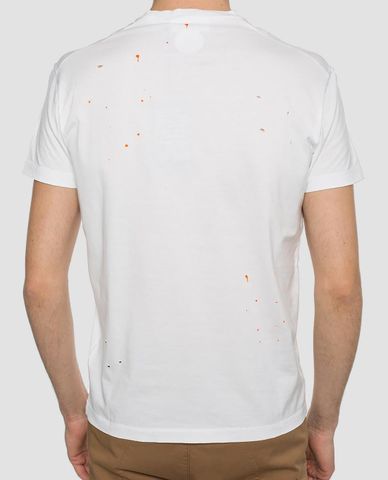  DSQUARED2 - Áo thun nam cổ tròn chữ in Punk it up 