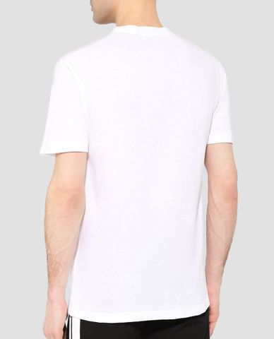  DSQUARED2 - Áo thun nam cổ tròn họa tiết đầu lâu 