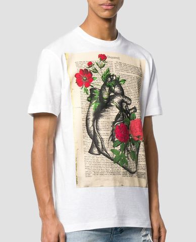  DSQUARED2 - Áo thun nam cổ tròn Holy Bible 