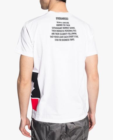  DSQUARED2 - Áo thun nam tay ngắn phối logo thời trang 