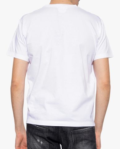  DSQUARED2 - Áo thun nam cổ tròn ngắn tay phối logo thời trang 