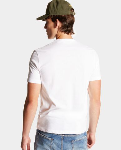  DSQUARED2 - Áo thun nam cổ tròn tay ngắn phối logo cách điệu độc đáo 