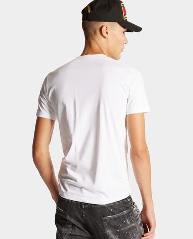  DSQUARED2 - Áo thun nam cổ tròn tay ngắn phối logo Top 