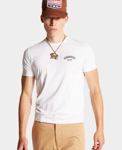  DSQUARED2 - Áo thun nam cổ tròn tay ngắn Milano 