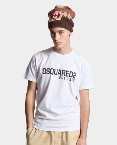 DSQUARED2 - Áo thun nam cổ tròn tay ngắn hiện đại 1964 Cool 