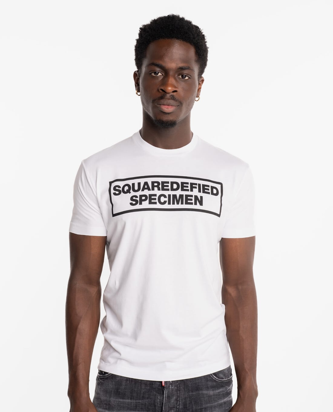DSQUARED2 - Áo thun nam cổ tròn tay ngắn hiện đại
