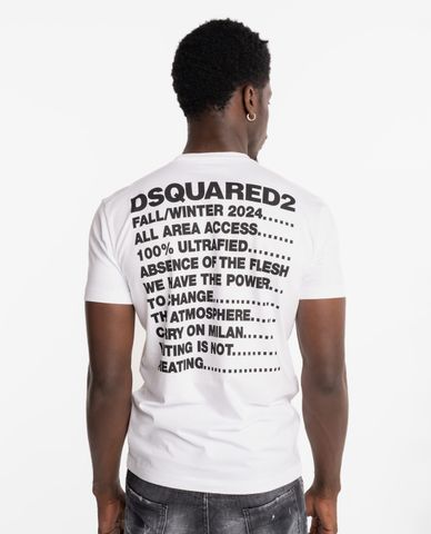  DSQUARED2 - Áo thun nam cổ tròn tay ngắn hiện đại 