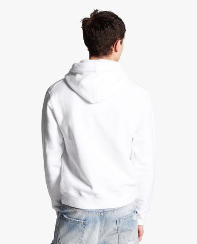  DSQUARED2 - Áo hoodie nam tay dài phối mũ D2 Cool 