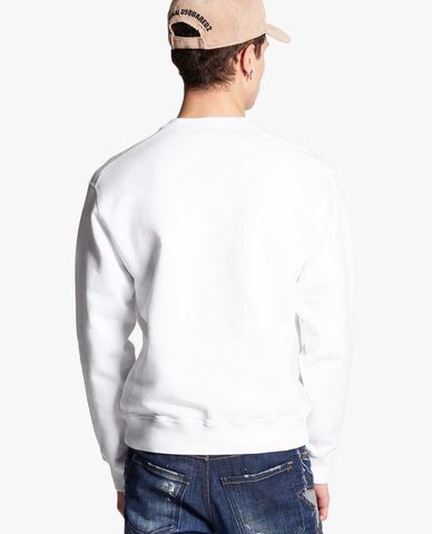  DSQUARED2 - Áo sweatshirt nam cổ tròn tay dài D2 Cool 