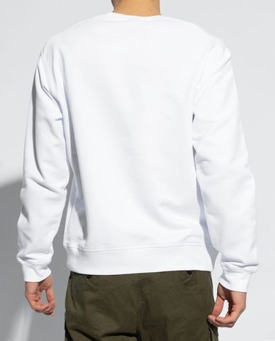  DSQUARED2 - Áo sweatshirt nam cổ tròn tay dài phối logo cách điệu nổi bật 