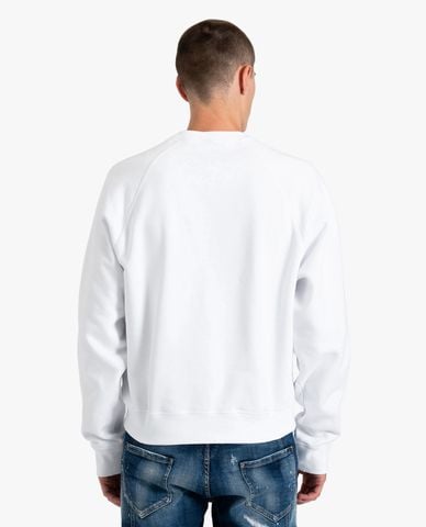  DSQUARED2 - Áo sweatshirt nam cổ tròn tay dài phối logo 