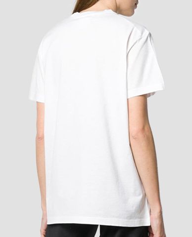  DSQUARED2 - Áo thun nữ cổ tròn chữ in Dean & Dan 