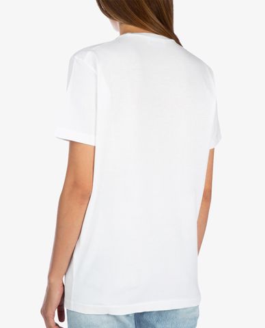  DSQUARED2 - Áo thun nữ ngắn tay cổ tròn phối hình in thời trang 