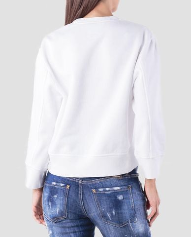  DSQUARED2 - Áo sweatshirt nữ cổ tròn Solid Color 