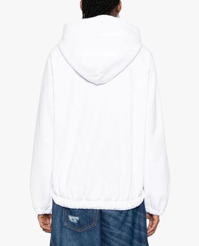 DSQUARED2 - Áo hoodie nữ tay dài phối mũ D2 Onion 