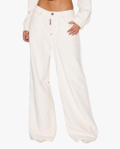  DSQUARED2 - Quần ống rộng nữ thời thượng Traveller Towel 