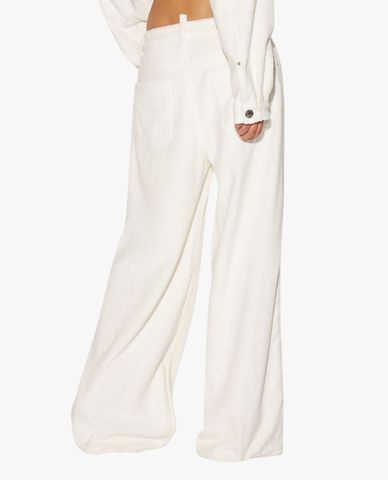  DSQUARED2 - Quần ống rộng nữ thời thượng Traveller Towel 