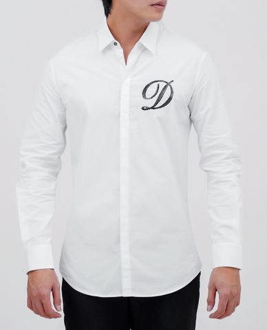  DSQUARED2 - Áo sơ mi nam tay dài Full Black 