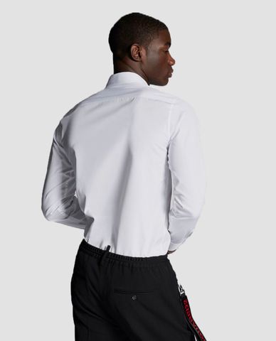  DSQUARED2 - Áo sơ mi dài tay phối logo Tape 