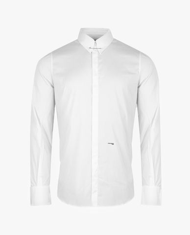  DSQUARED2 - Áo sơ mi nam phom ôm tay dài Pin Collar 