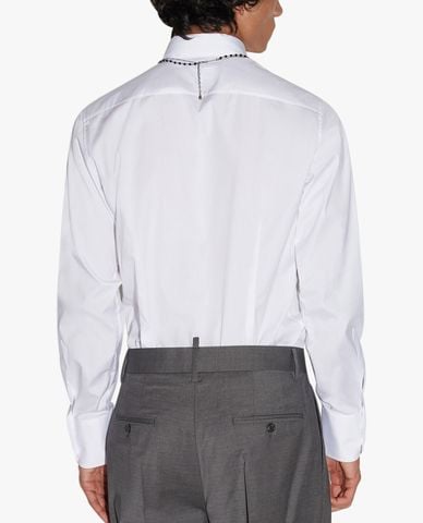  DSQUARED2 - Áo sơ mi nam tay dài Easy Slim Pin Collar 