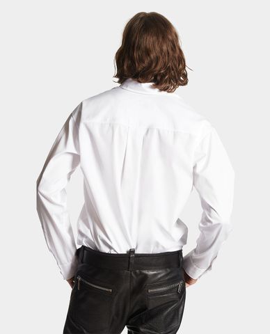  DSQUARED2 - Áo sơ mi nam cổ bẻ tay dài in logo cách điệu Gothic 