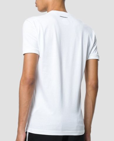  DSQUARED2 - Áo thun nam cổ tim cổ điển 