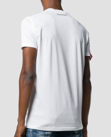  DSQUARED2 - Áo thun nam cổ tròn Bad Scout 