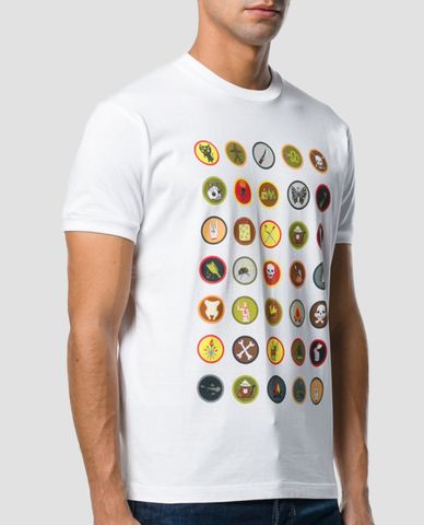  DSQUARED2 - Áo thun nam cổ tròn Badge 