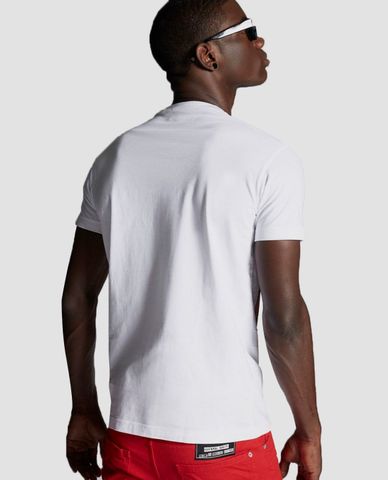  DSQUARED2 - Áo thun nam cổ tròn in hình Acid 