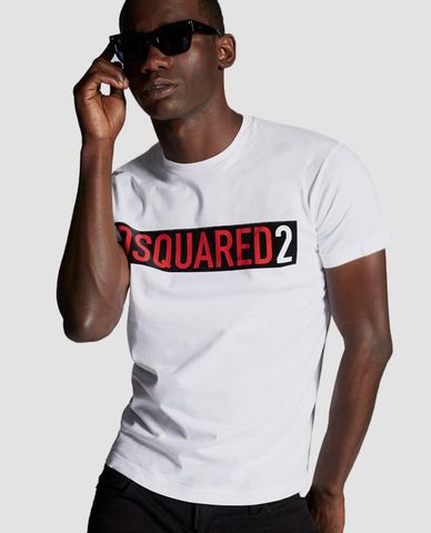  DSQUARED2 - Áo thun nam cổ tròn in chữ Dsquared2 Box 