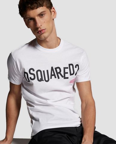  DSQUARED2 - Áo thun nam tay ngắn cổ tròn Cool Fit 