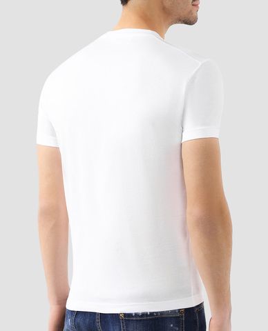  DSQUARED2 - Áo thun nam cổ tròn in hình AMen 