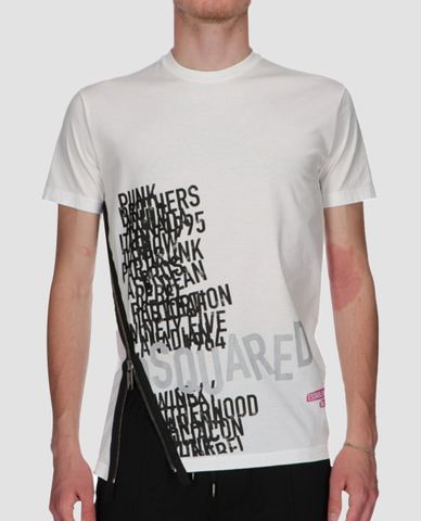  DSQUARED2 - Áo thun nam phối khóa kéo Dsquared2 