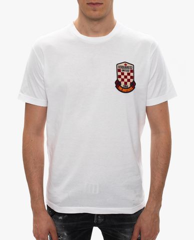  DSQUARED2 - Áo thun tay ngắn cổ tròn Contrast Logo 