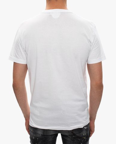  DSQUARED2 - Áo thun tay ngắn cổ tròn Contrast Logo 