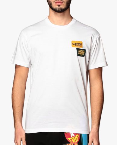  DSQUARED2 - Áo thun nam cổ tròn tay ngắn phom suông Logo 