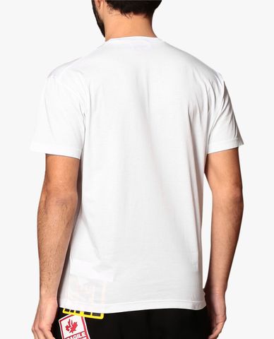  DSQUARED2 - Áo thun nam cổ tròn tay ngắn phom suông Logo 