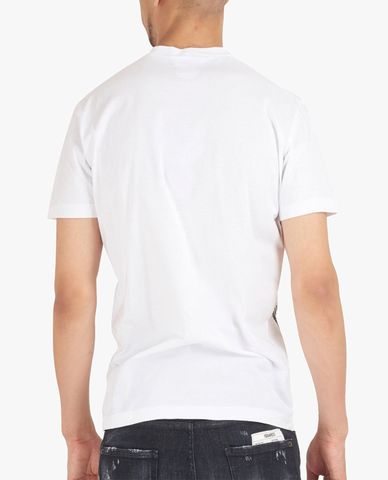  DSQUARED2 - Áo thun nam tay ngắn cổ tròn D2 Leaf Graphic 