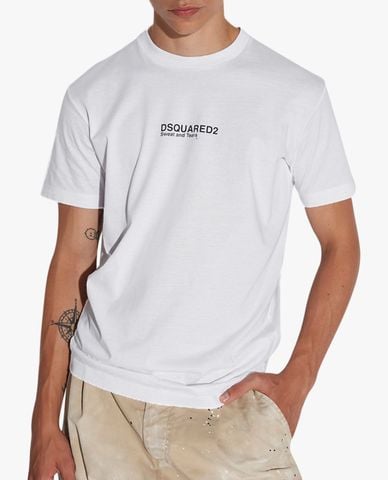  DSQUARED2 - Áo thun nam cổ tròn tay ngắn Sweat And Tears 