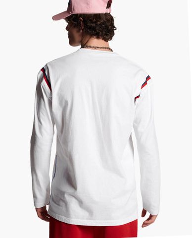  DSQUARED2 - Áo thun nam cổ tròn tay dài University Varsity 