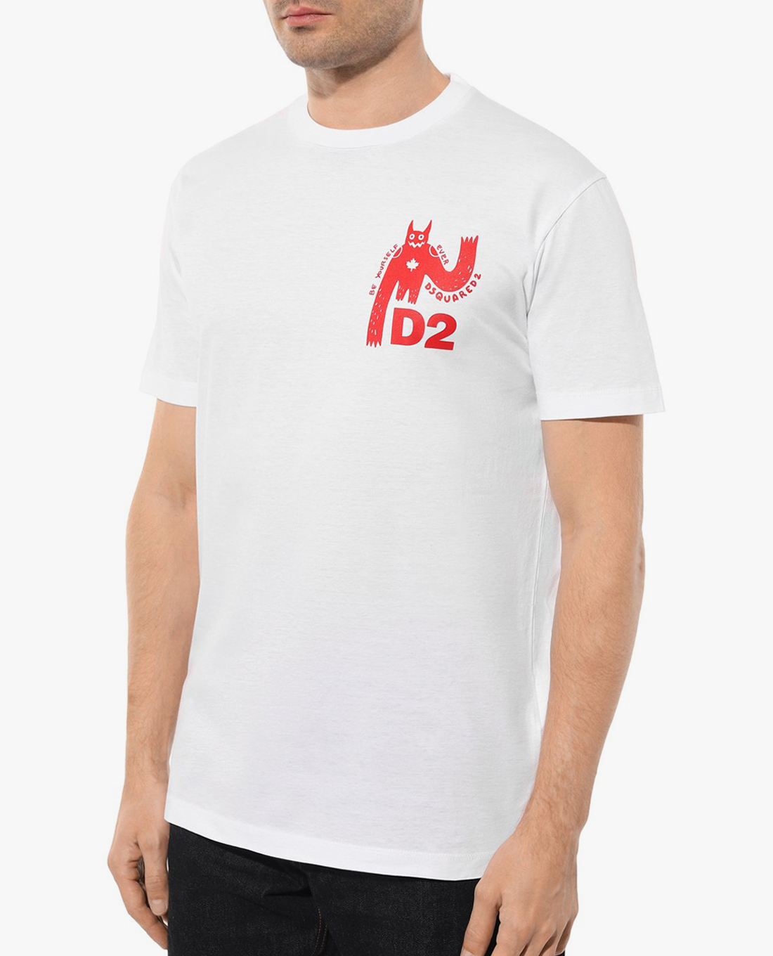 DSQUARED2 - Áo thun nam cổ tròn tay ngắn thời trang