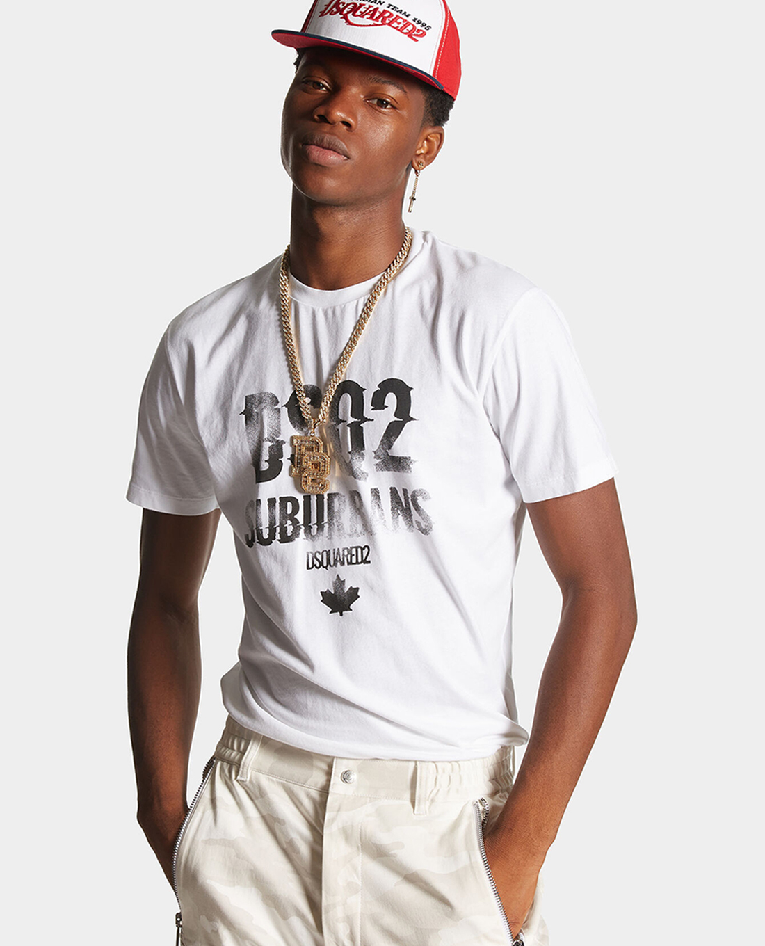 DSQUARED2 - Áo thun nam cổ tròn tay ngắn DSQ2 Cool Fit