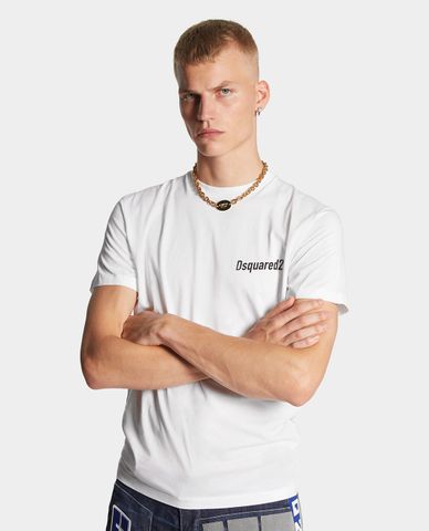  DSQUARED2 - Áo thun nam tay ngắn phối logo nhỏ Cool Fit 