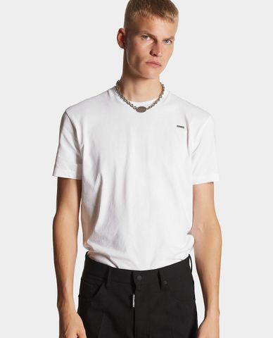  DSQUARED2 - Áo thun nam tay ngắn phối kim loại tinh tế 