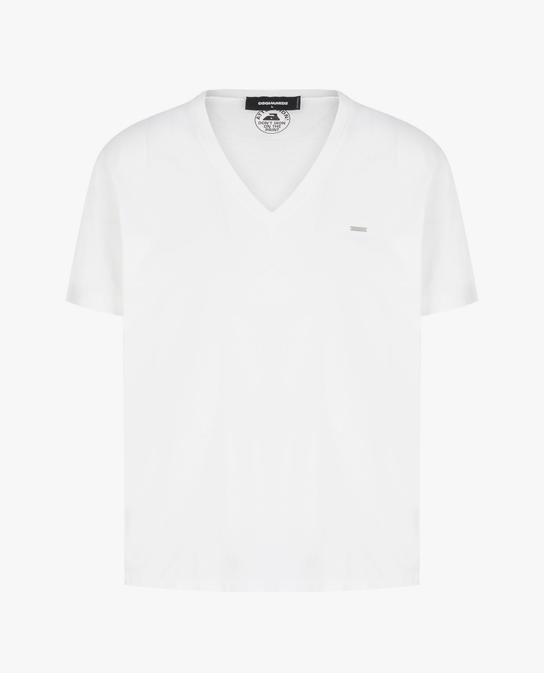 DSQUARED2 - Áo thun nam cổ V tay ngắn phối logo kim loại Cool Fit