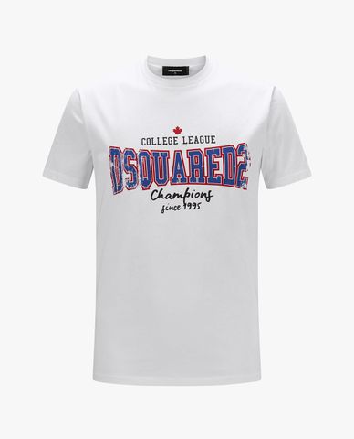  DSQUARED2 - Áo thun nam tay ngắn College League Cool Fit 